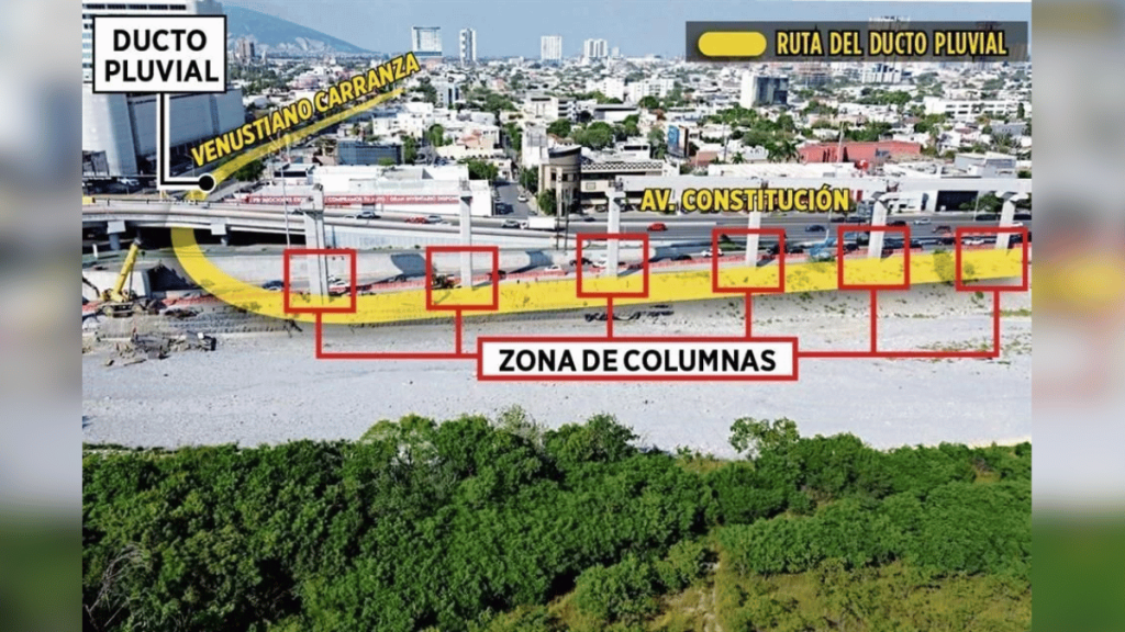 Mapa Donde Se Resalta Las Zonas Del Drenaje Perforado En Obras Del Metro