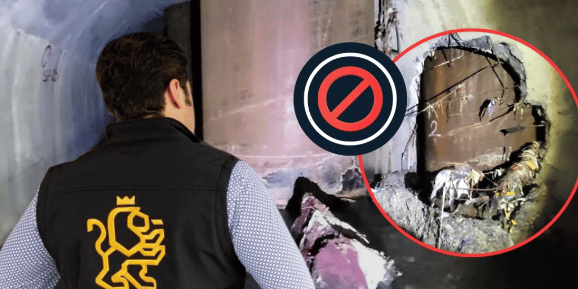 Portada. Samuel García De Espaldas Y Enfrente Fotos Del Drenaje Perforado En Obras Del Metro - Regios En México