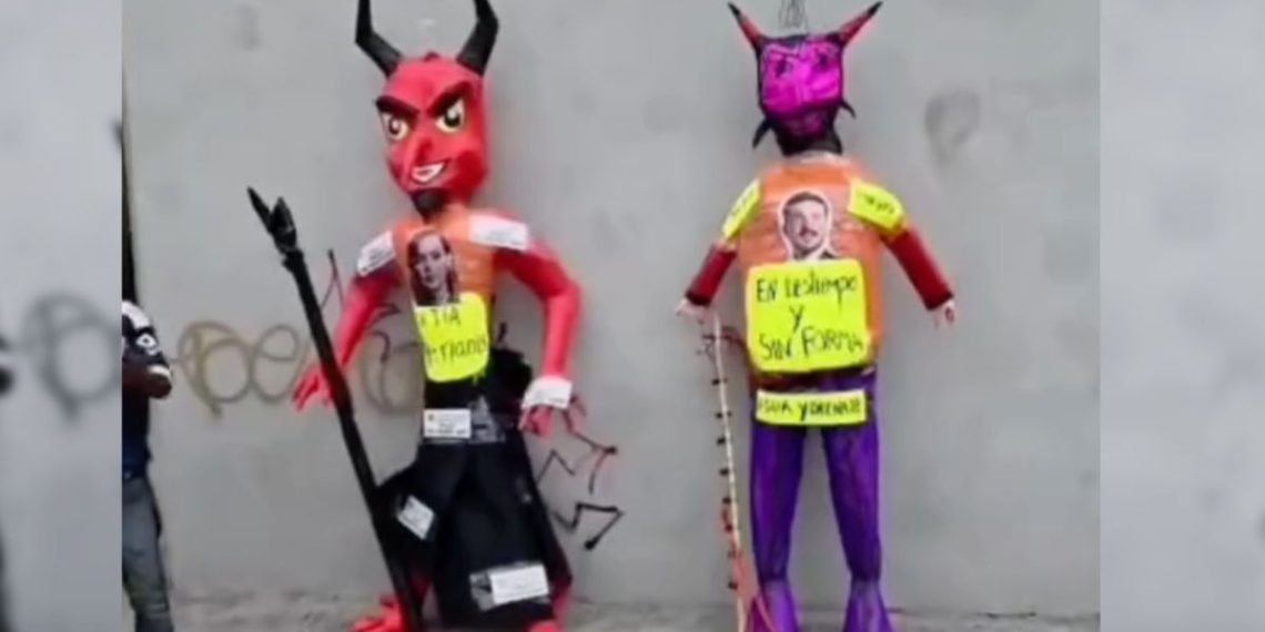 Queman Figuras De Samuel García - Regios En México Queman Figuras De Samuel García - Regios En México