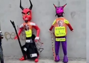 Queman Figuras De Samuel García - Regios En México