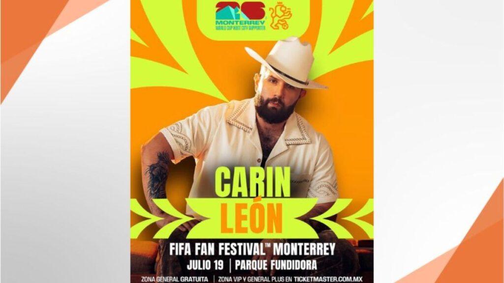 Carín León Tocará Al Final Del Fan Fest - Regios En México